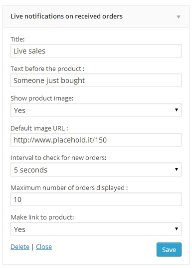 Woocommerce live sales notification - 1